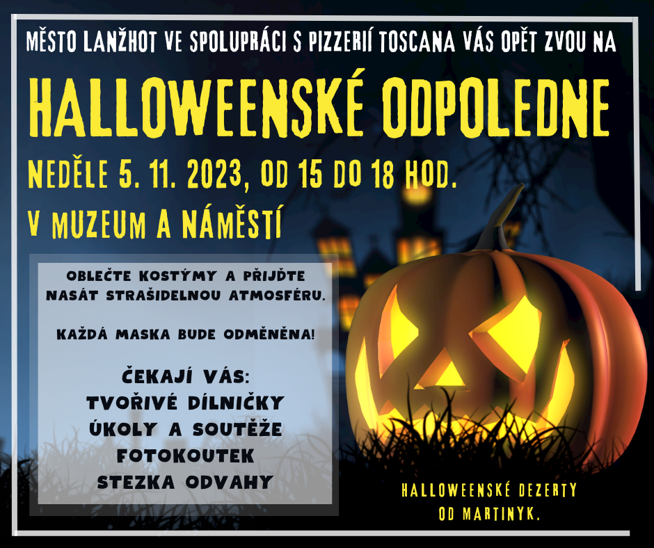 Halloweenské odpoledne v Lanžhotě