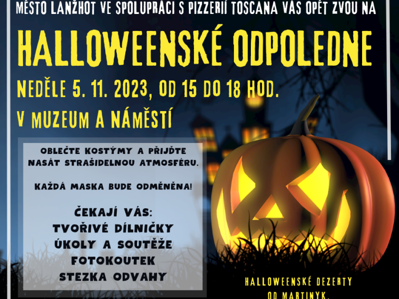 Halloweenské odpoledne v Lanžhotě
