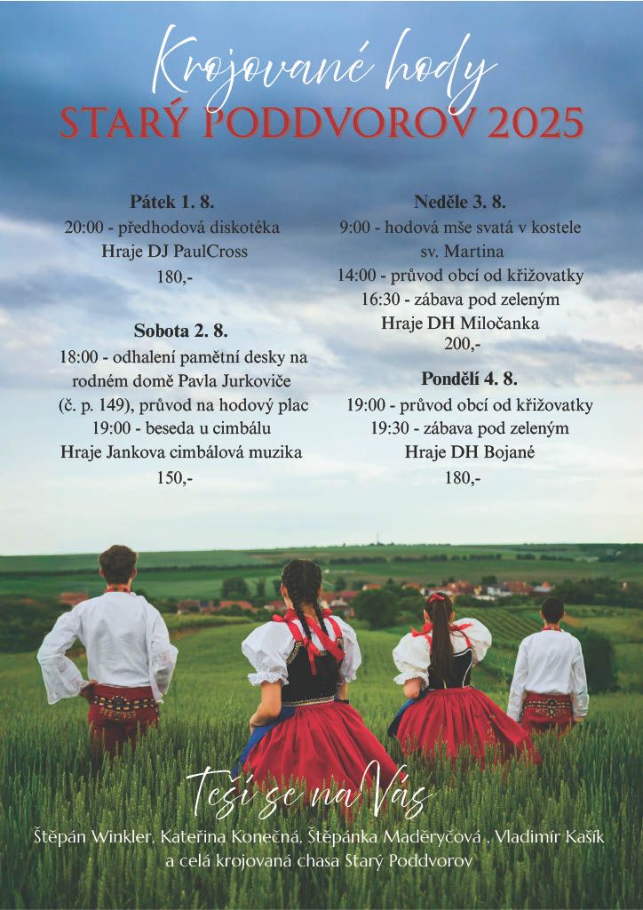 Krojované hody Starý Poddvorov 2025