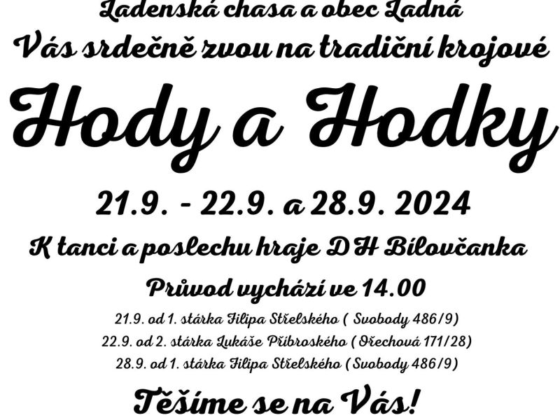 Krojované hody a Hodky v Ladné
