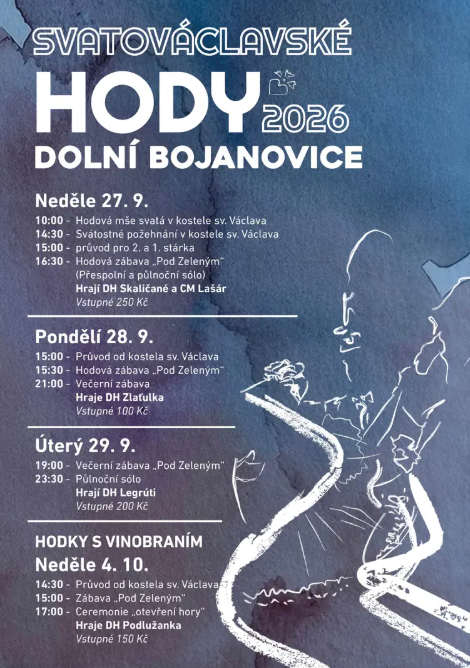 Svatováclavské krojované hody a hodky Dolní Bojanovice