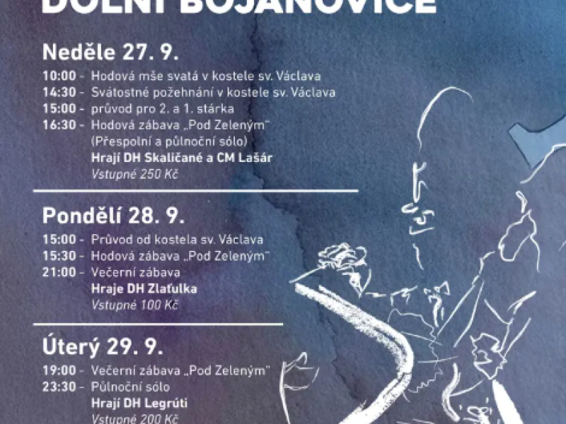 Svatováclavské krojované hody a hodky Dolní Bojanovice