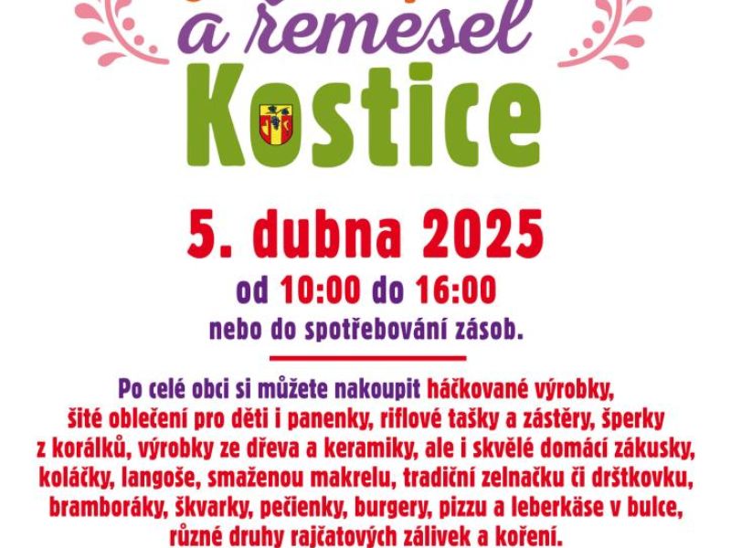 JARMARK JÍDLA, PITÍ A ŘEMESEL Kostice 2025