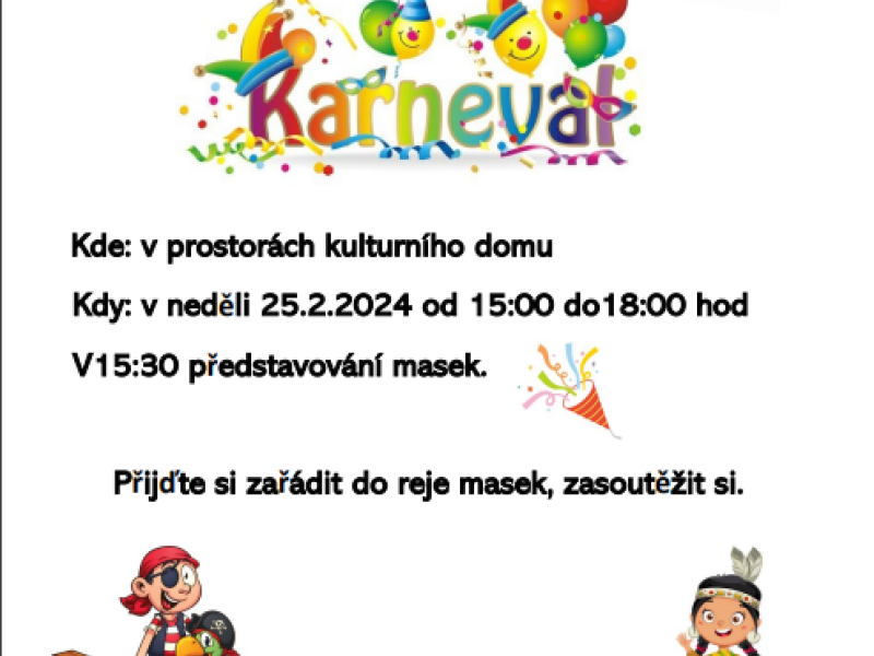 Dětský karneval v Josefově