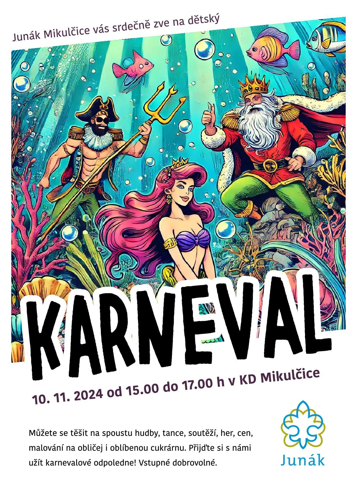 Dětský karneval v Mikulčicích