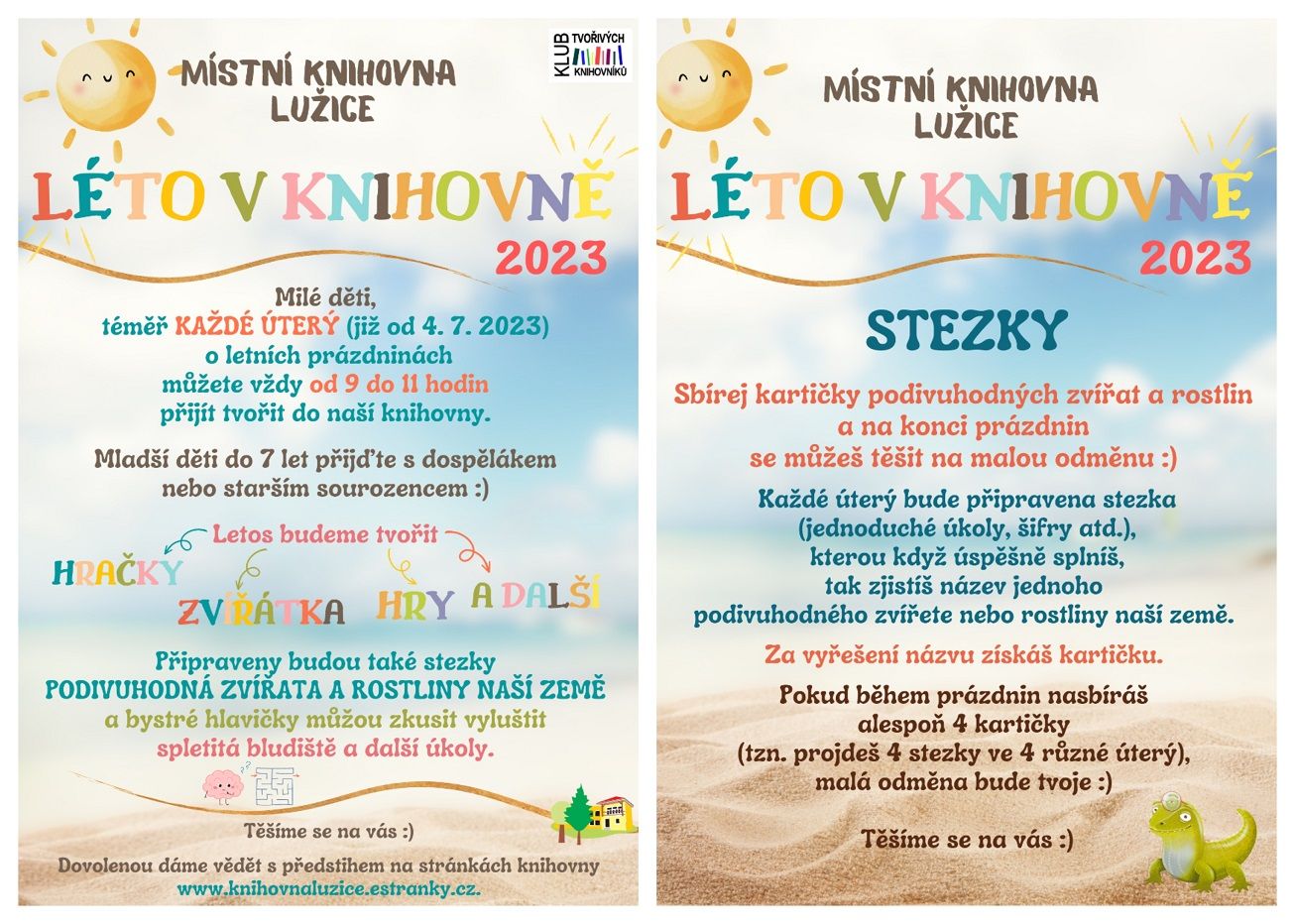 Léto v knihovně 2023 v Lužicích