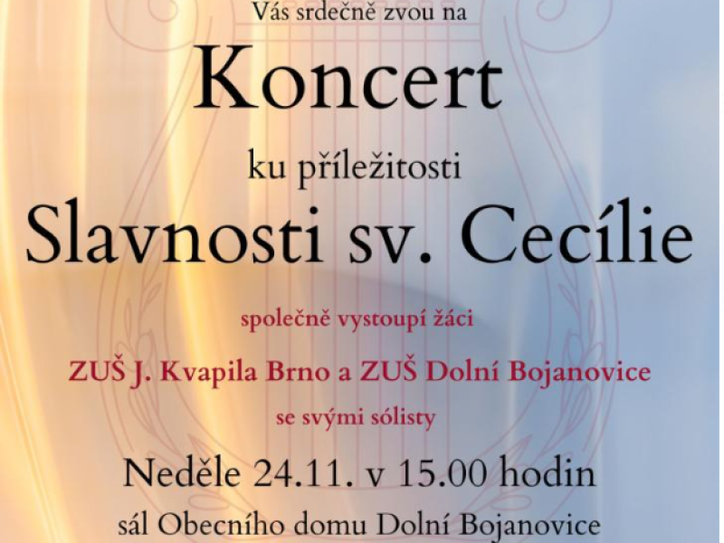 Koncert ku příležitosti slavnosti sv. Cecílie