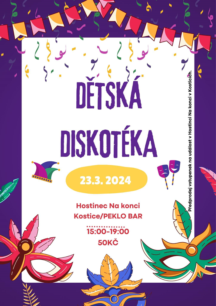 Dětská diskotéka v Kosticích