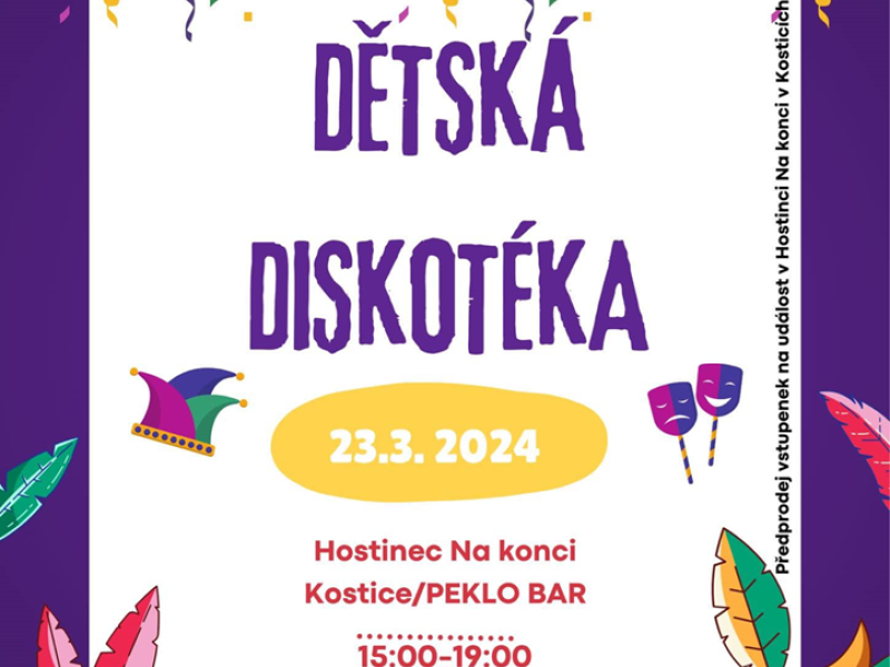 Dětská diskotéka v Kosticích