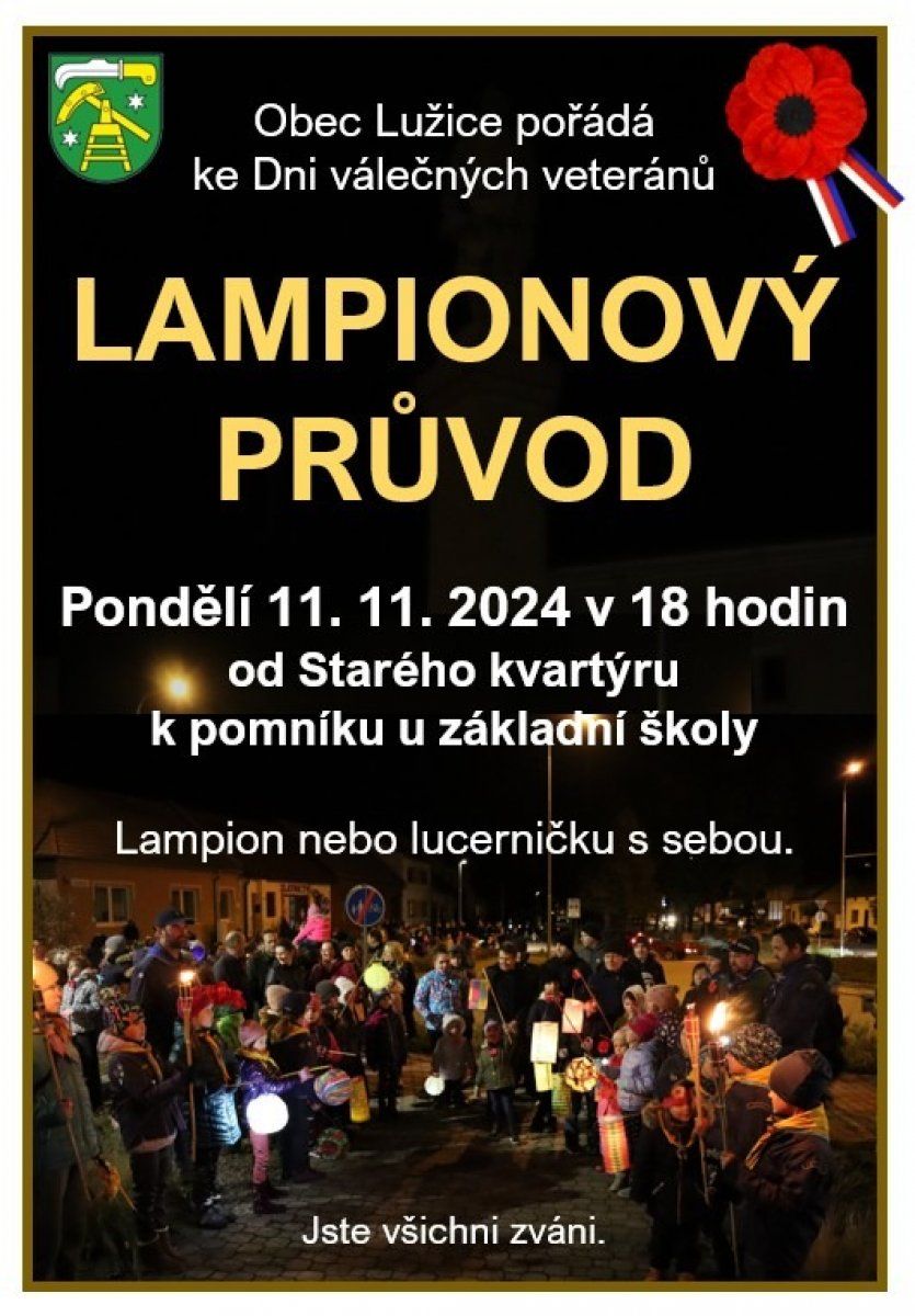 Lampionový průvod v Lužicích