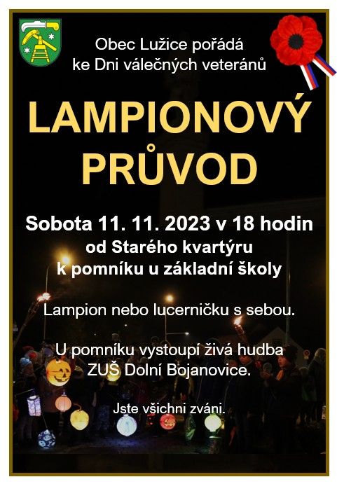 Lampionový průvod v Lužicích