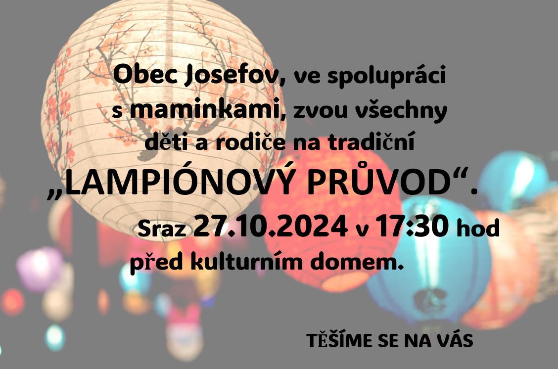 Lampiónový průvod v Josefově