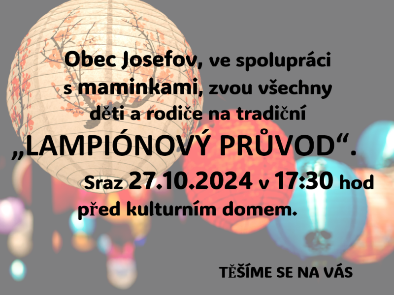Lampiónový průvod v Josefově