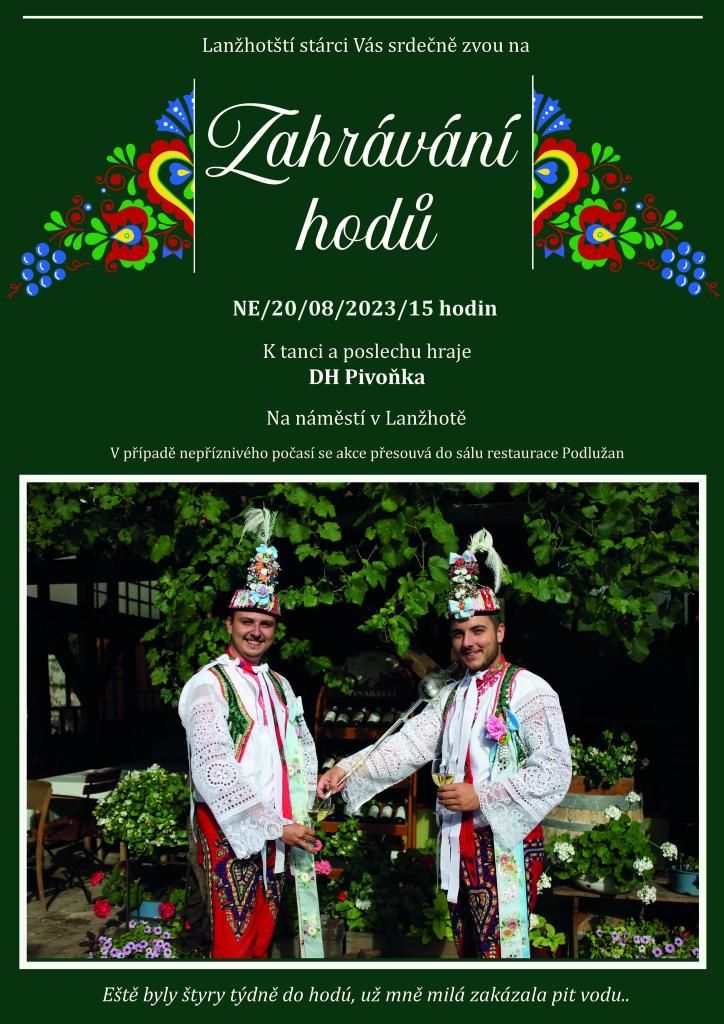 Zahrávání hodů Lanžhot