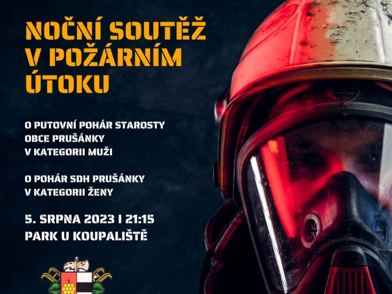 Noční soutěž v požárním útoku Prušánky