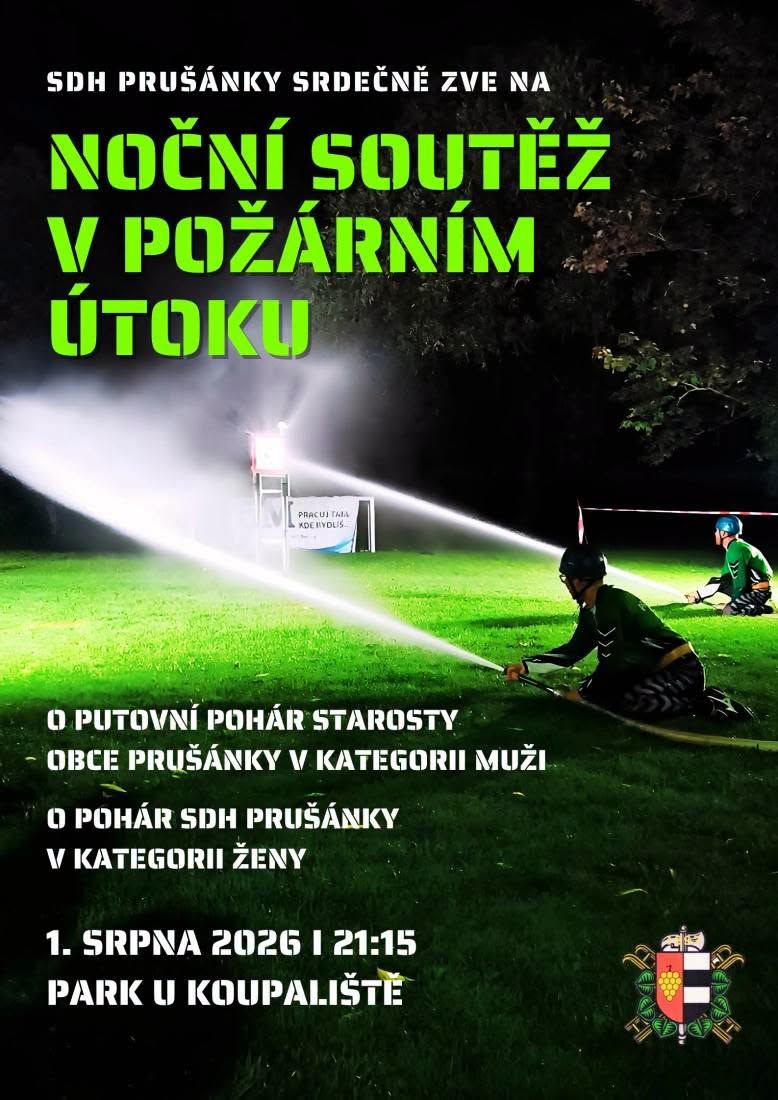 Noční soutěž v požárním útoku Prušánky