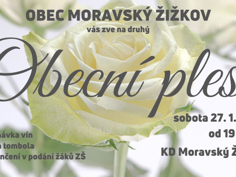 Obecní ples v Moravském Žižkově