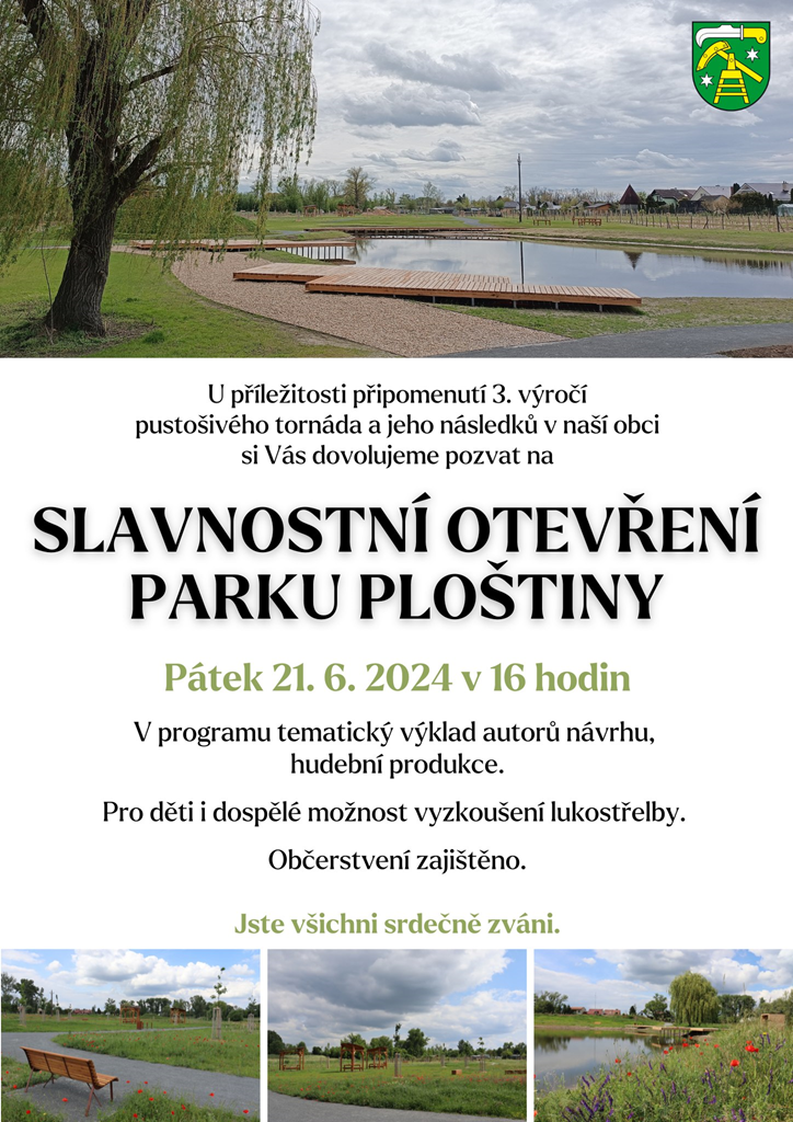 Slavnostní otevření parku Ploštiny v Lužicích