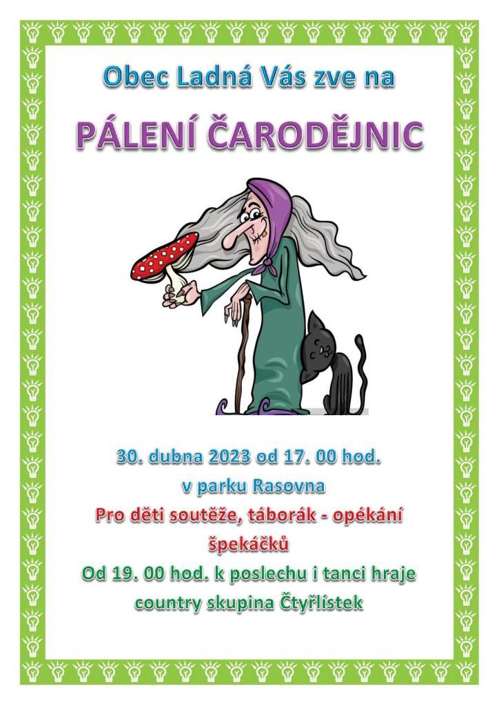 Pálení čarodějnic v Ladné