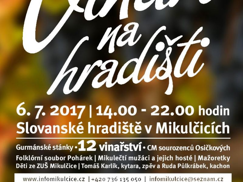 Pozvánka - Vinaři na hradišti