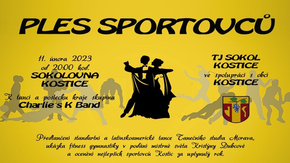 Ples sportovců v Kosticích