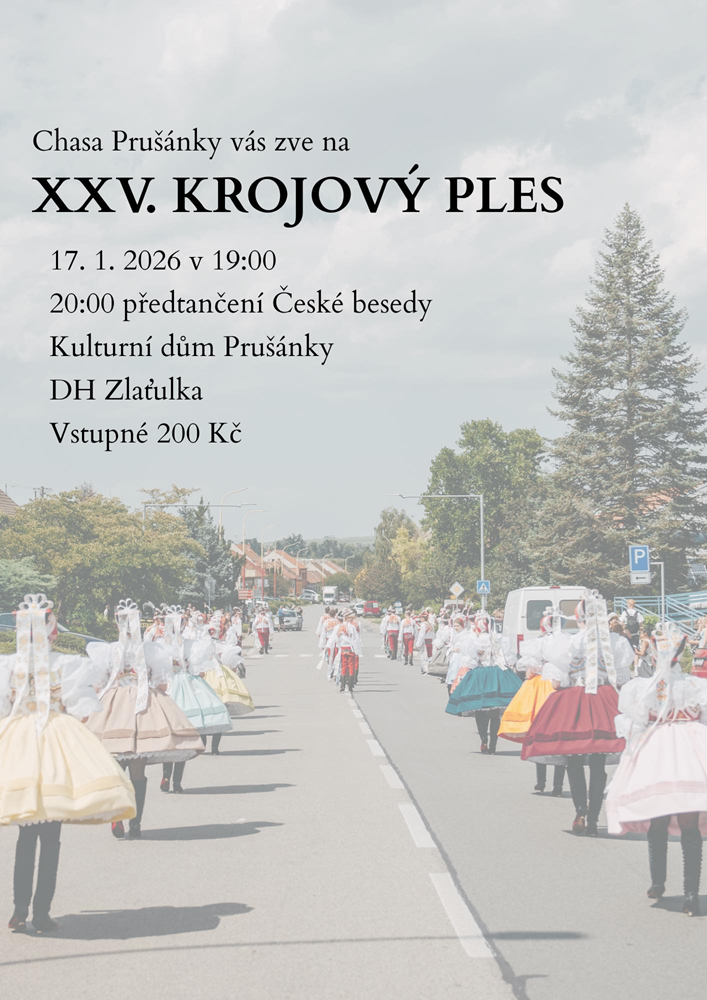 Krojovaný ples Prušánky