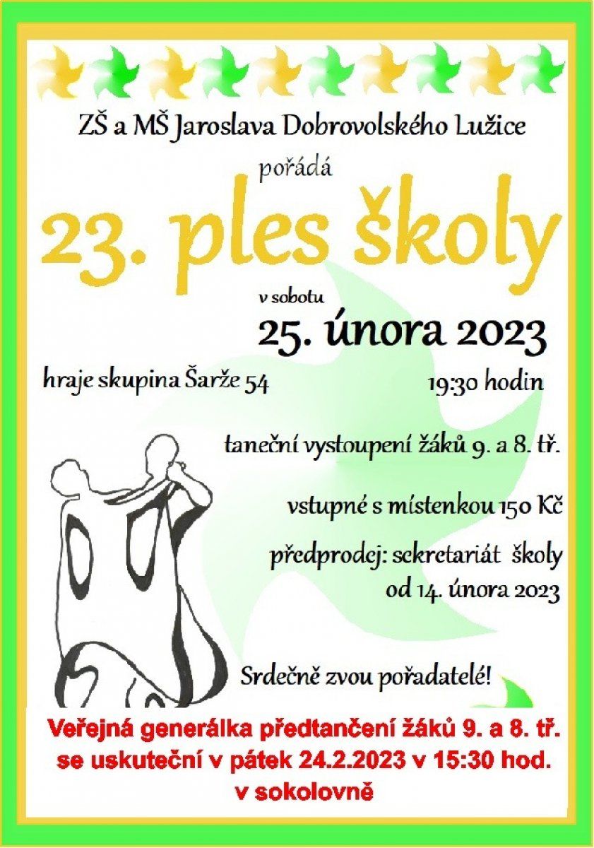 Ples školy v Lužicích