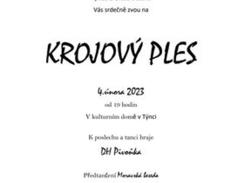 Krojový ples v Týnci