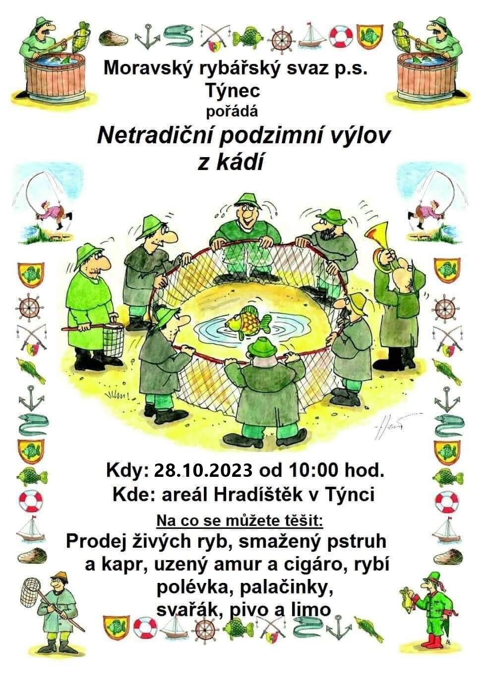 Netradiční podzimní výlov z kádí