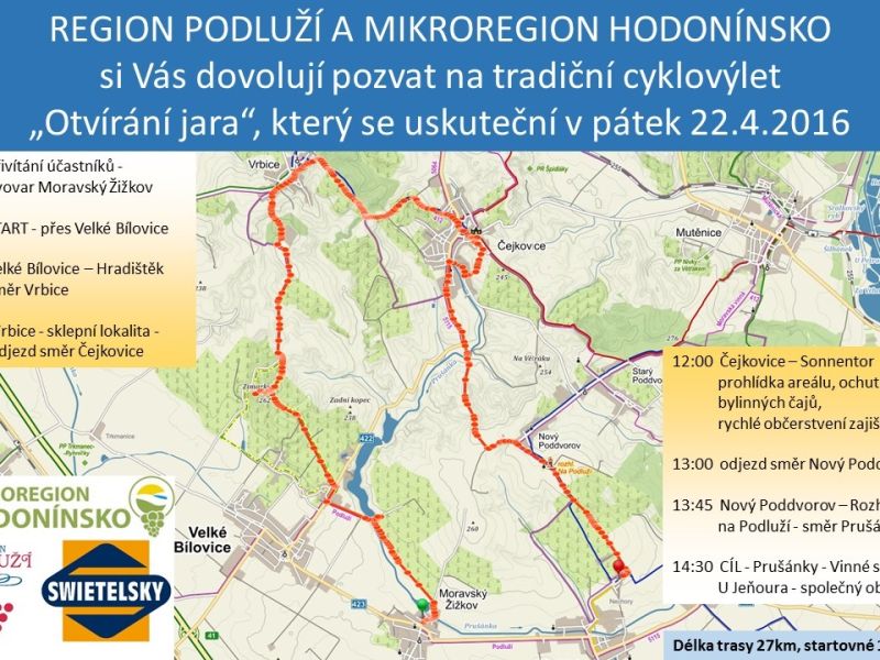 Cyklovýlet "Otvírání jara na Podluží"