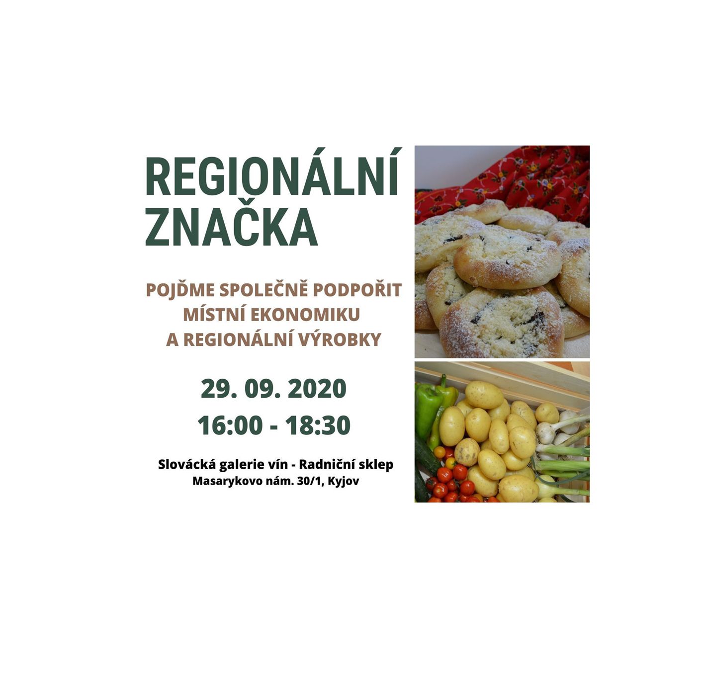 Regionální značka - Pojďme společně podpořit místní ekonomiku a regionální výrobky