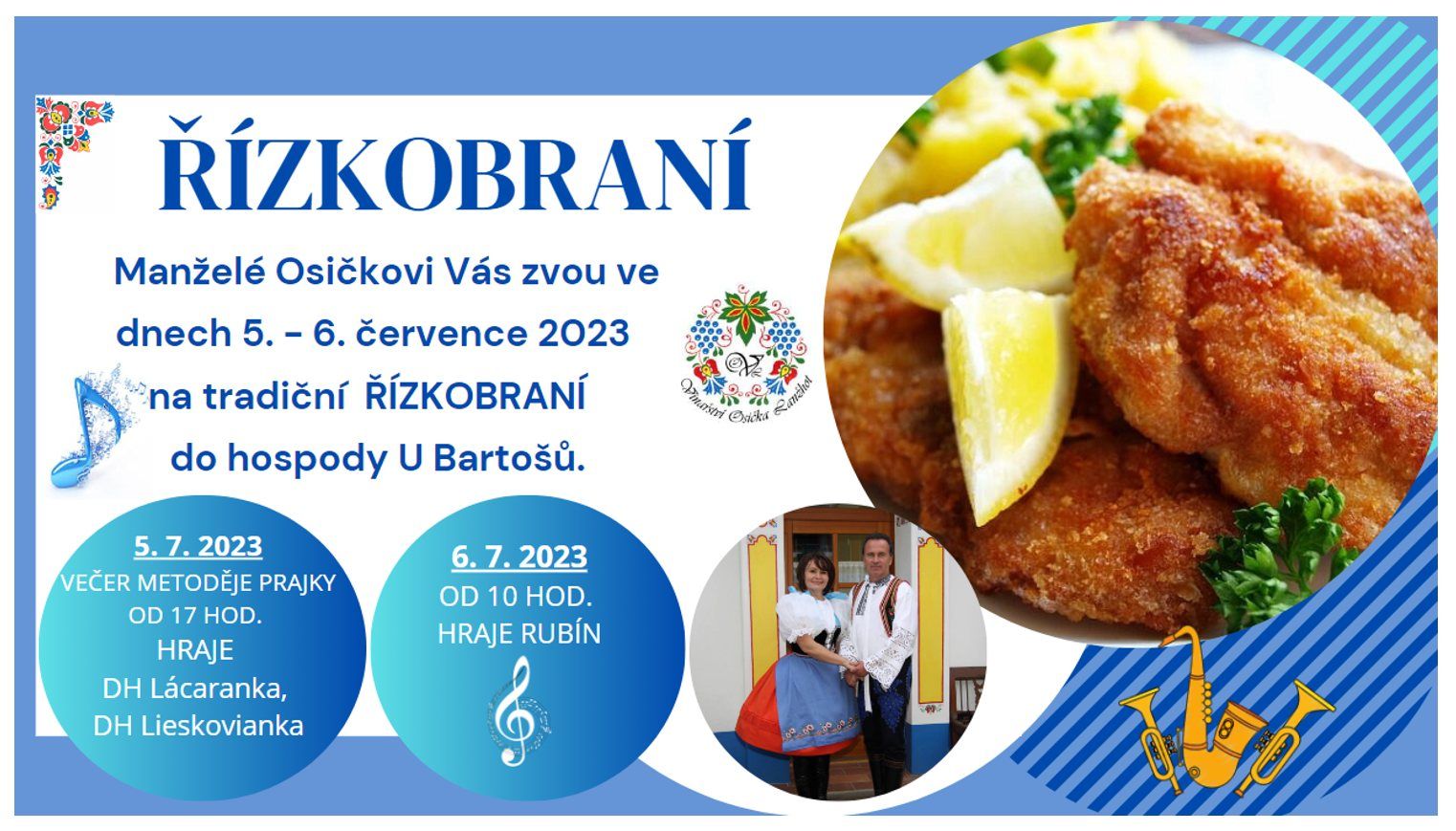 Večer Metoděje Prajky a řízkobraní