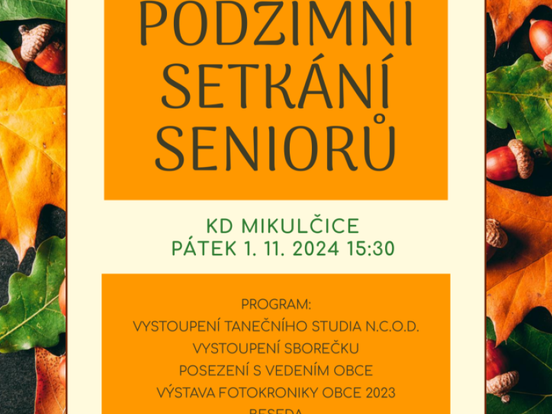 Podzimní setkání seniorů v Mikulčicích