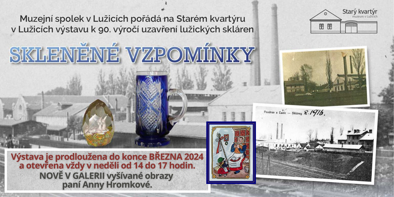 Výstava Skleněné vzpomínky na Starém kvartýru prodloužena