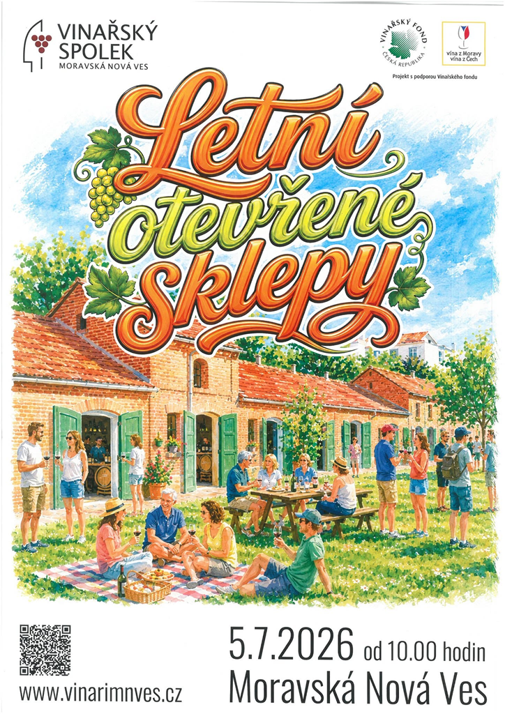 Letní otevřené sklepy 2026 Moravská Nová Ves