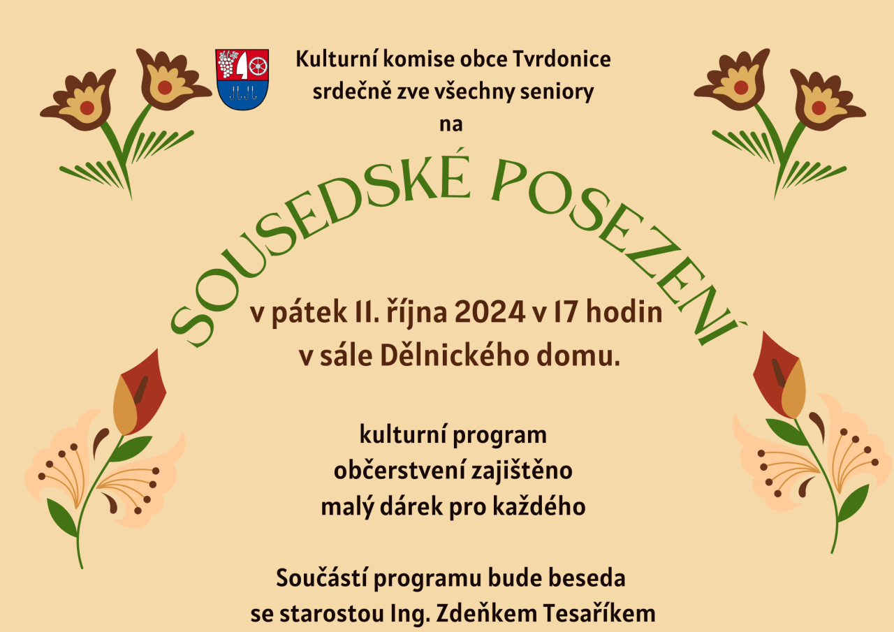 Sousedské posezení ve Tvrdonicích