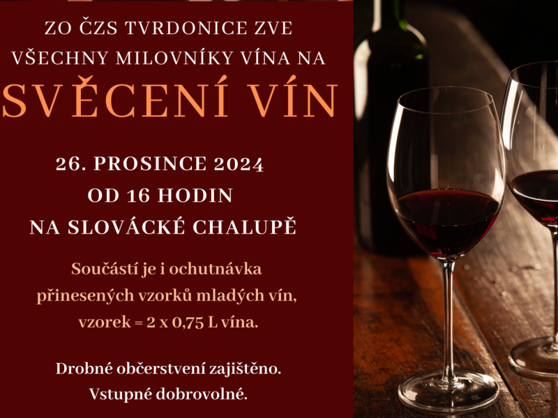 Svěcení vína ve Tvrdonicích