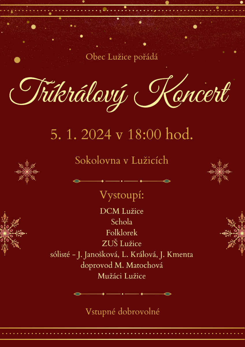 Tříkrálový koncert v Lužicích