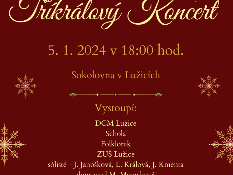 Tříkrálový koncert v Lužicích