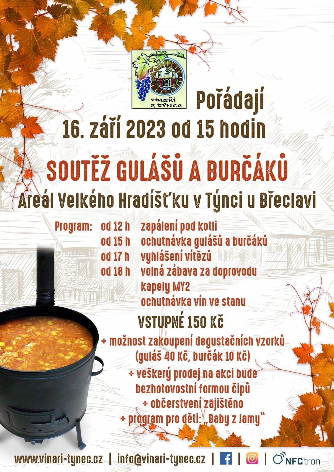 Soutěž gulášů a burčáků v Týnci