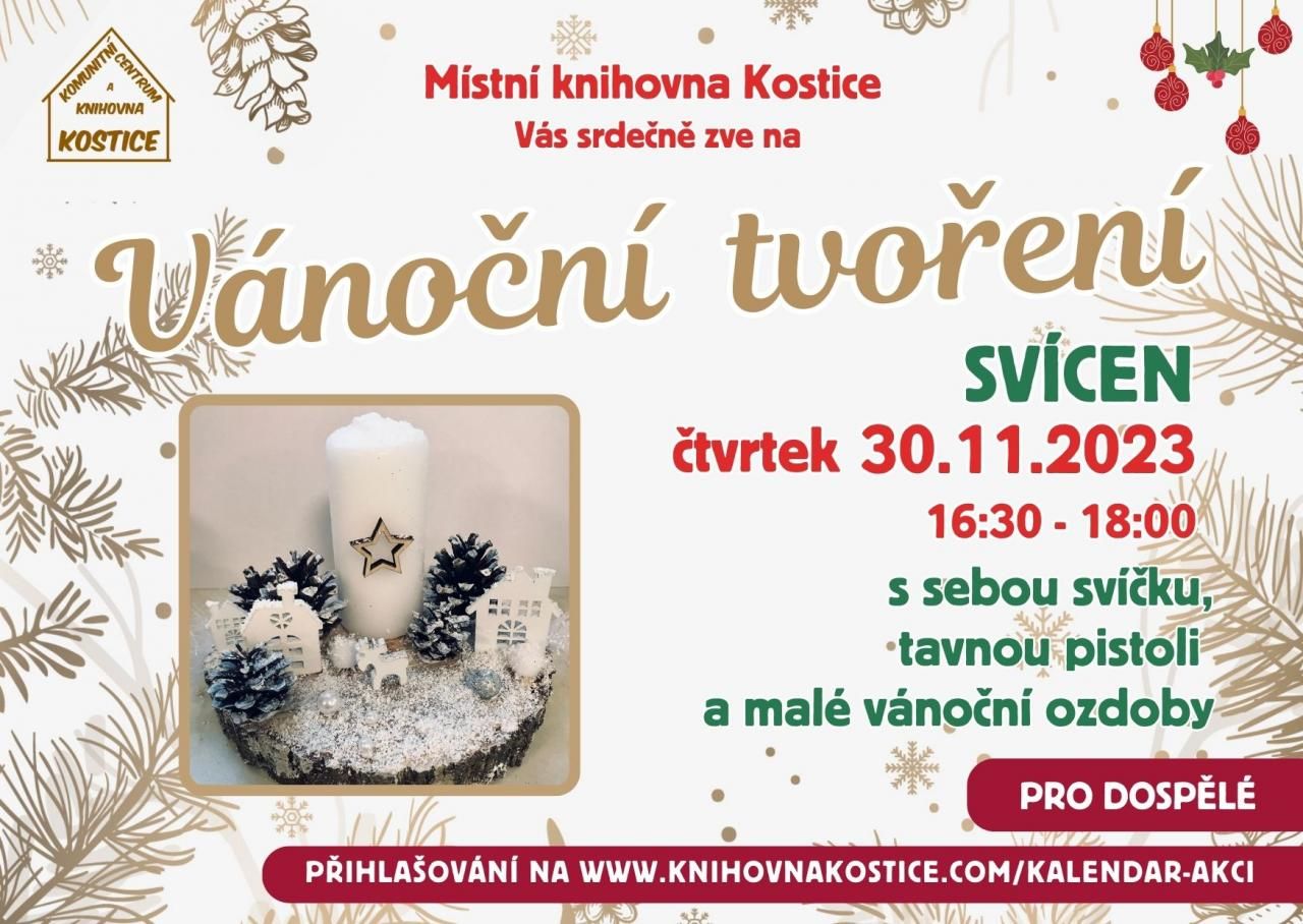 Vánoční tvoření - svícen