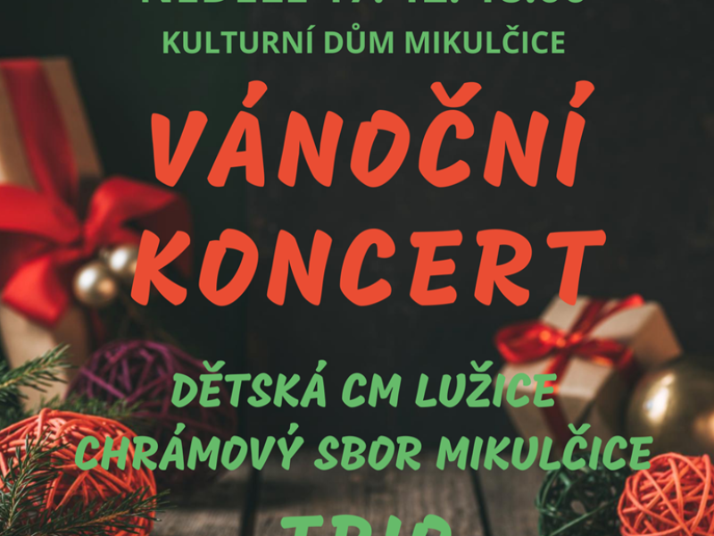 Vánoční koncert Mikulčice