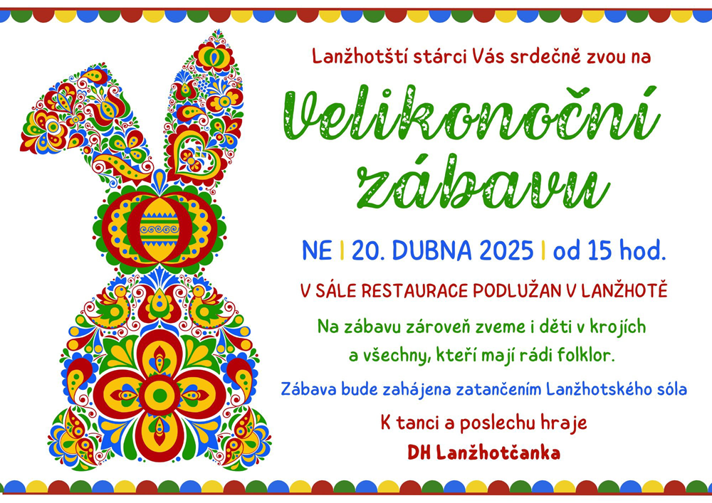 Velikonoční zábava Lanžhot 2025