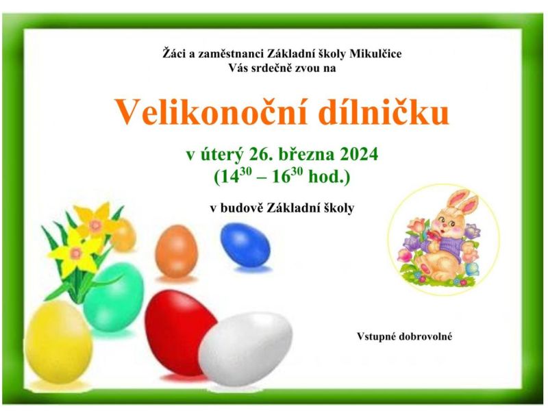 Velikonoční dílnička v Mikulčicích