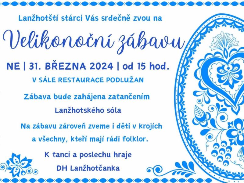 Velikonoční zábava + výzva v Lanžhotě