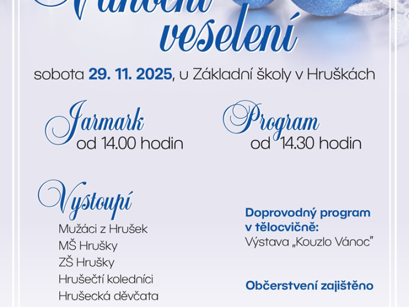 Vánoční veselení v Hruškách 2025