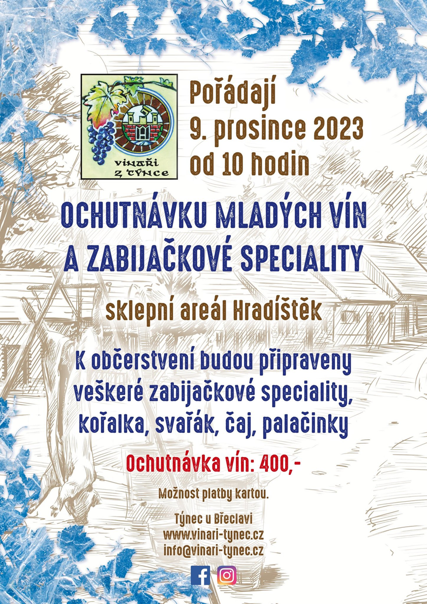 Ochutnávka mladých vín a zabíjačkových specialit