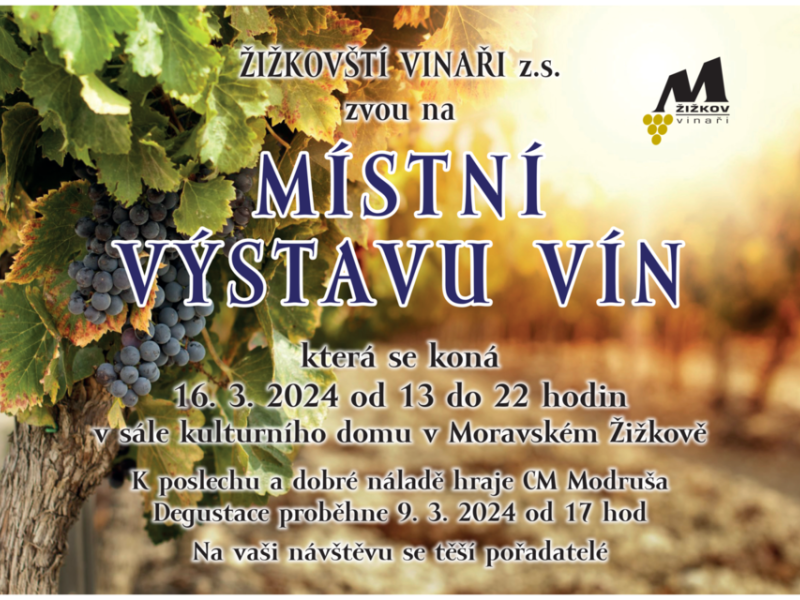Místní výstava vín Moravský Žižkov