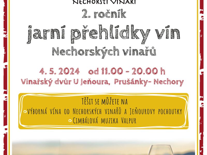 Jarní přehlídka vín Nechorských vinařů