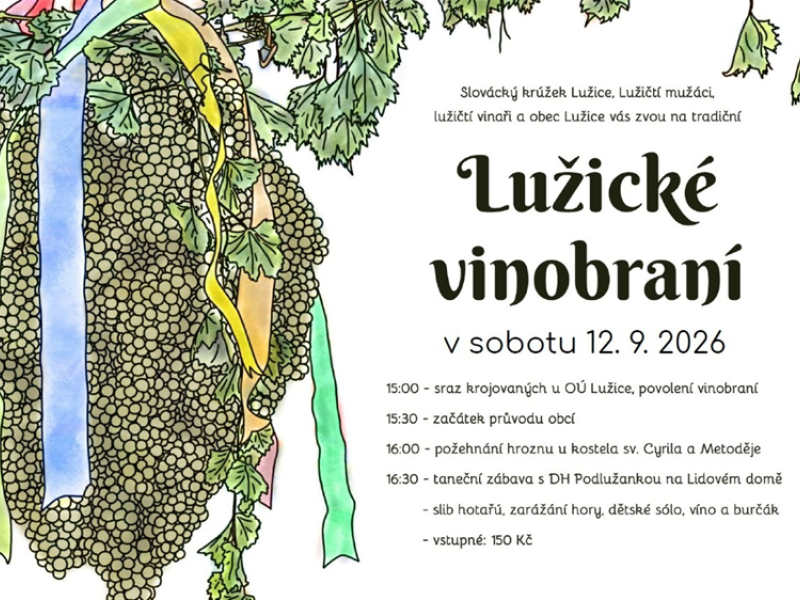Vinobraní Lužice 2026